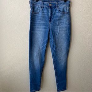 American Eagle High Rise Jegging Medium Wash Womens Jeans *read*